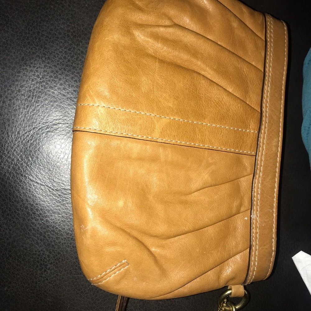 Coach leather wristlet